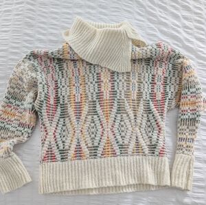 Anthropologie Sleeping On Snow Sweater Multicolor
